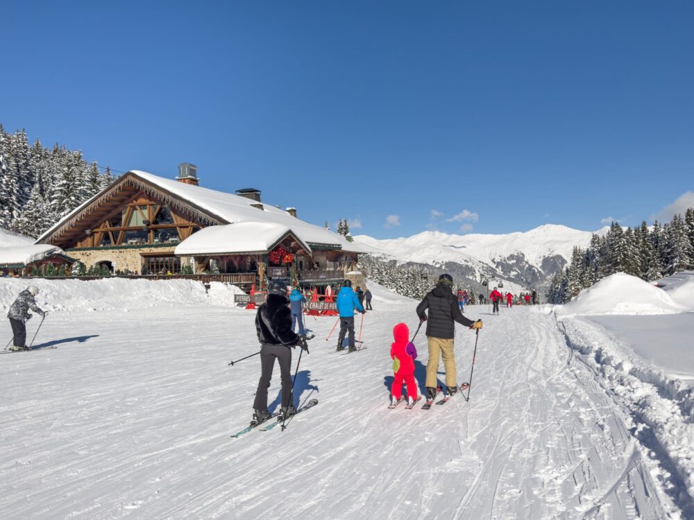 Station de ski de Courchevel en Savoie, France