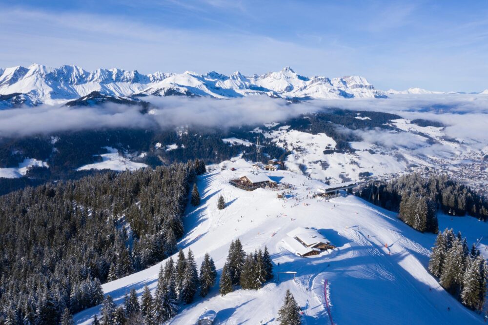 Station de ski de Megève en Haute-Savoie, France