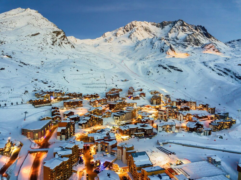 Station de ski de Val Thorens en Savoie, France