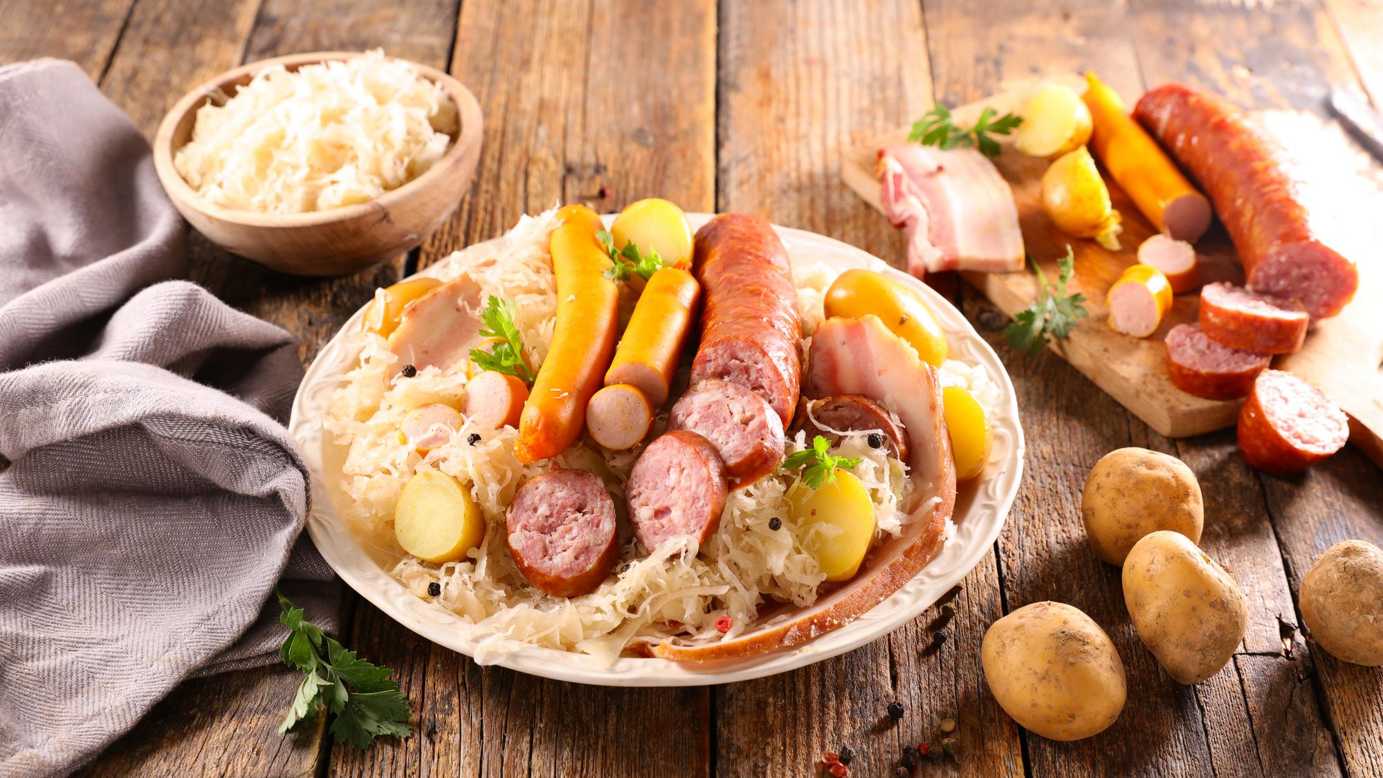 Une bonne choucroute à déguster en Alsace