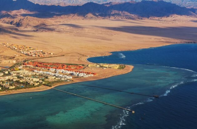 Vue aérienne sur Sharm El Sheikh