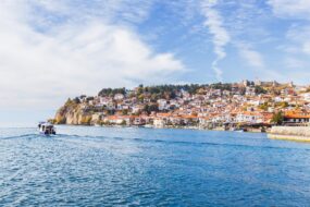 Vue d'Ohrid, Macédoine du Nord