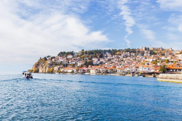Vue d'Ohrid, Macédoine du Nord