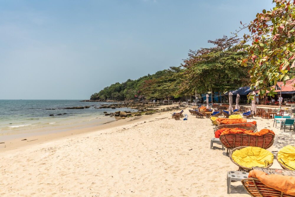 Vue sur la plage d'Ochheuteal Beach