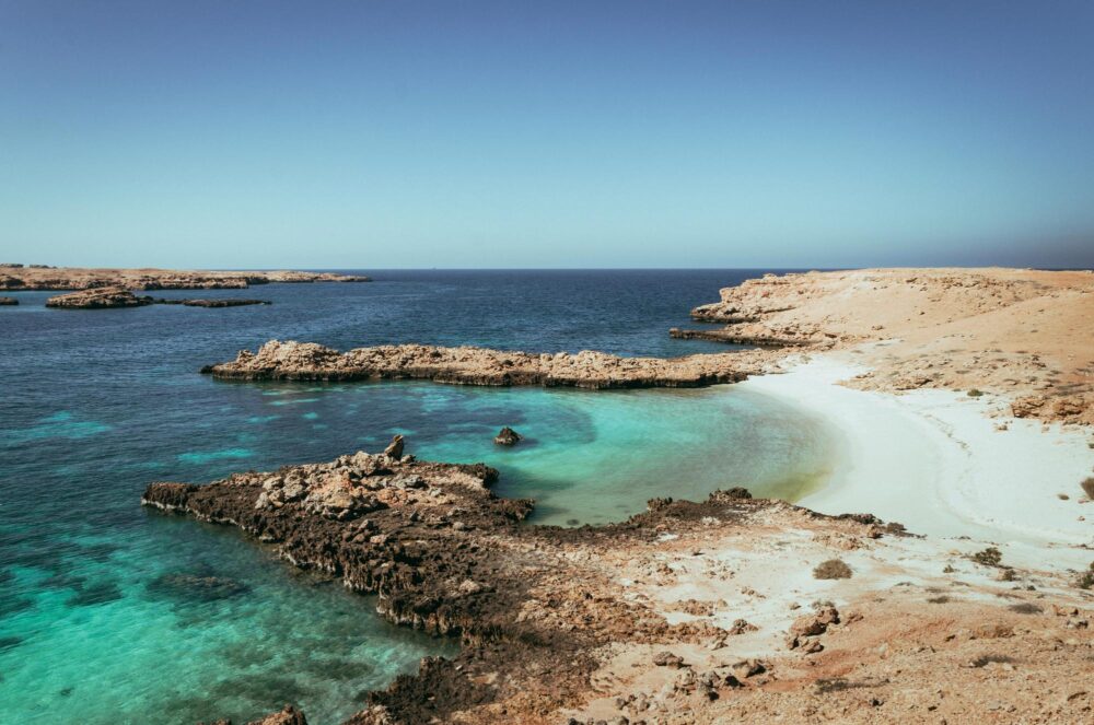 Vue sur les Îles Daymaniyat à Oman
