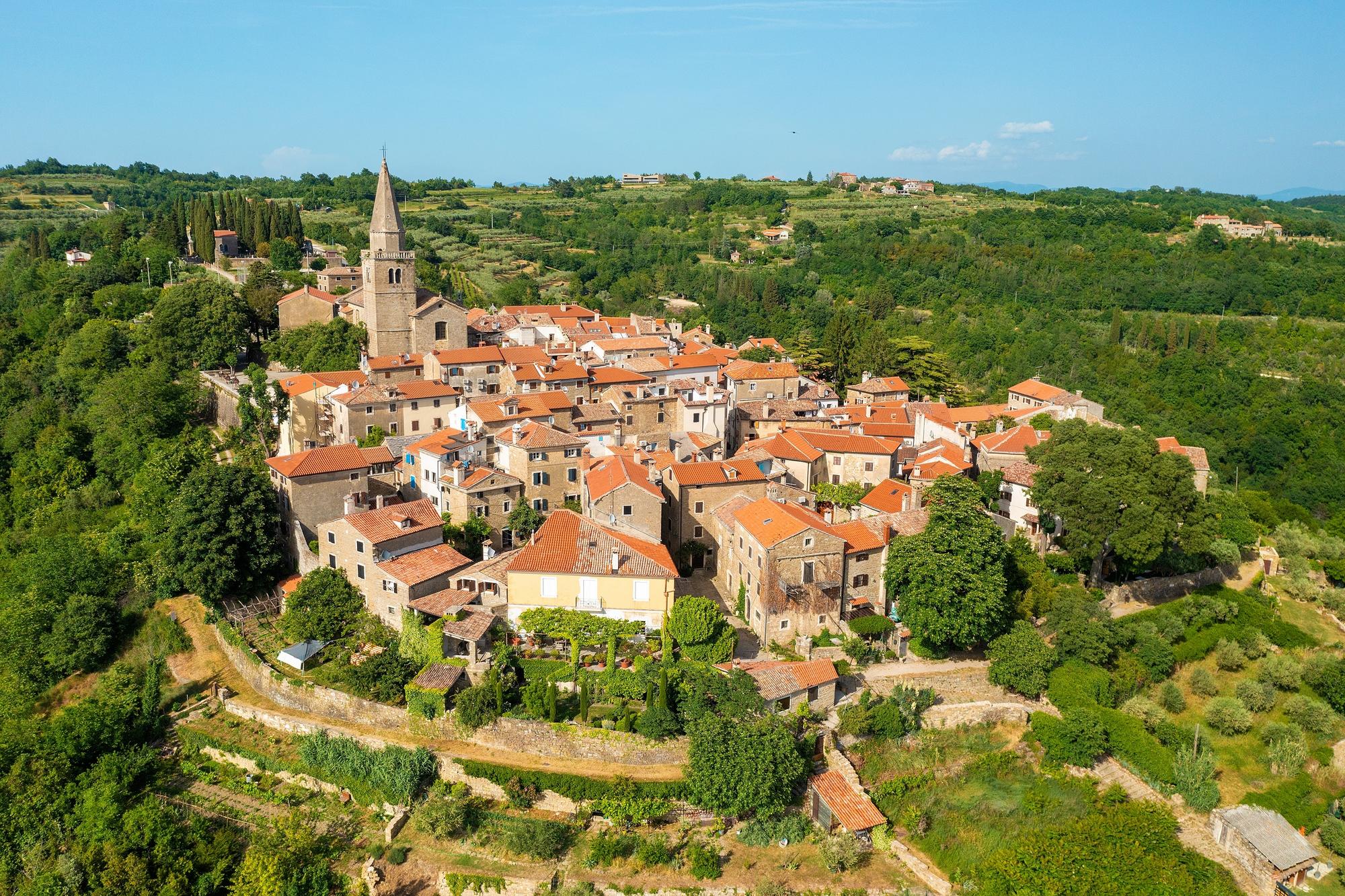 Grožnjan en Croatie