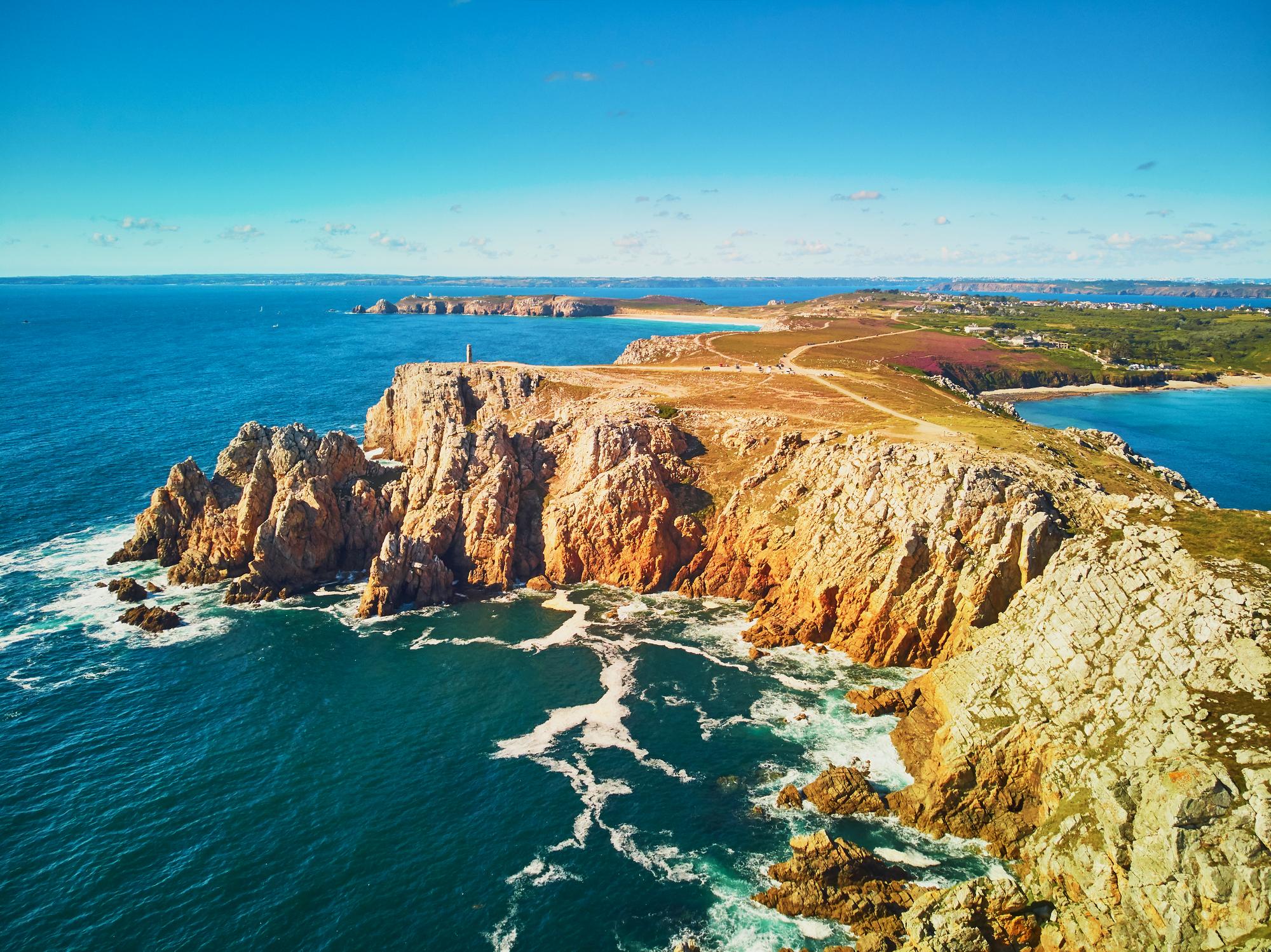 La péninsule de Crozon en Bretagne, France