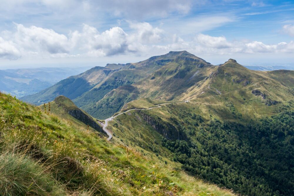 La route des volcans d’Auvergne, France
