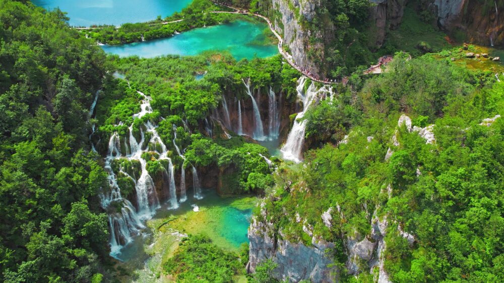 Parc national des lacs de Plitvice en Croatie