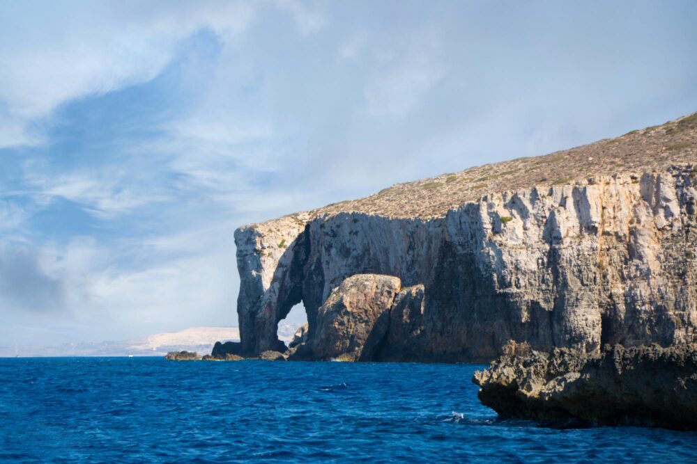 L'Elephant Head Rock à Comino, Malte