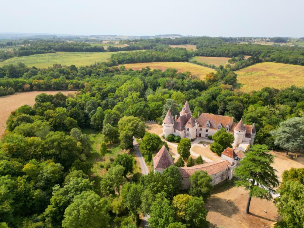 Le château de Bridoire près de Bergerac