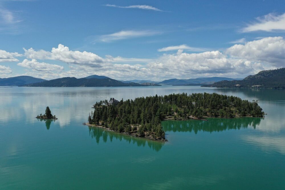 Le lac Flathead, États-Unis