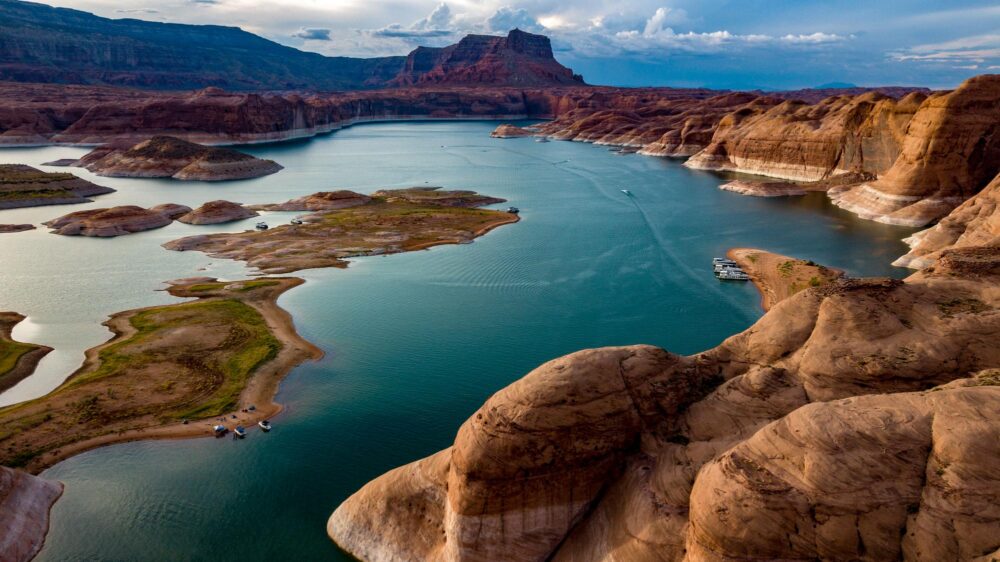 Le lac Powell, États-Unis