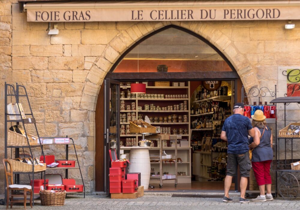 Magasin de foie gras à Bergerac