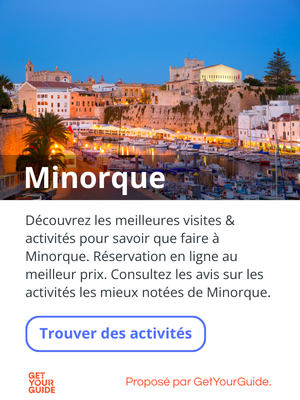 eCPM sidebar getyourguide Minorque
