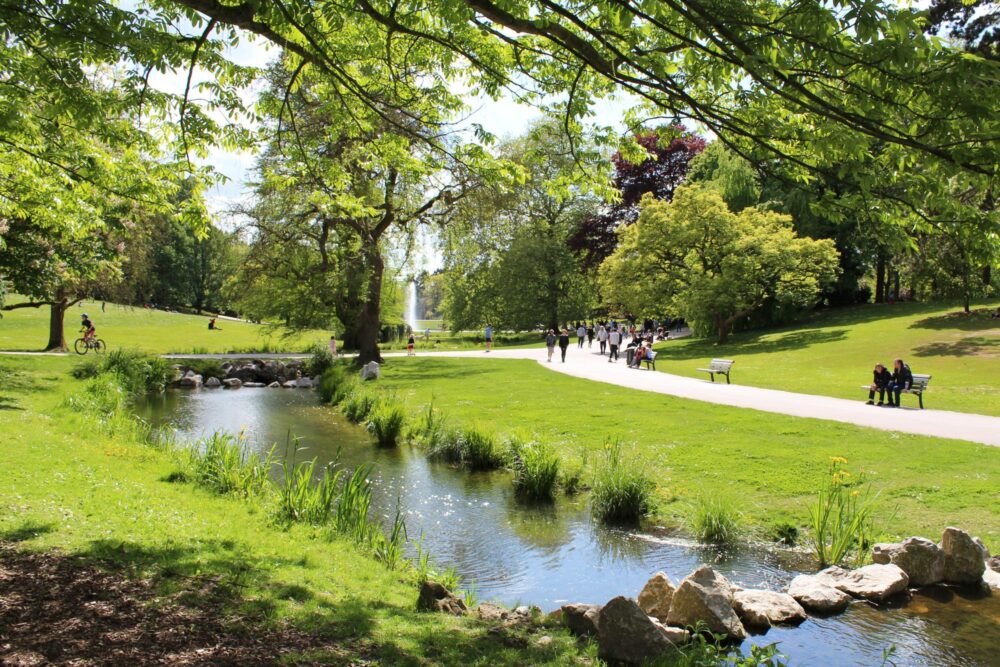 La paisible parc Barbieux à Roubaix