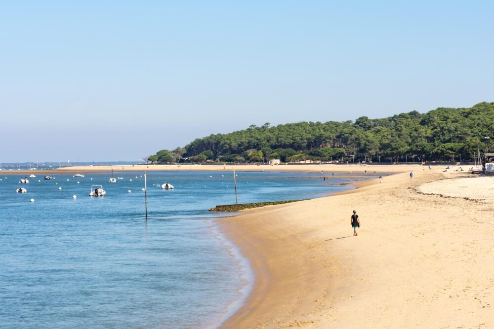La plage du Moulleau à Arcachon, Nouvelle Aquitaine