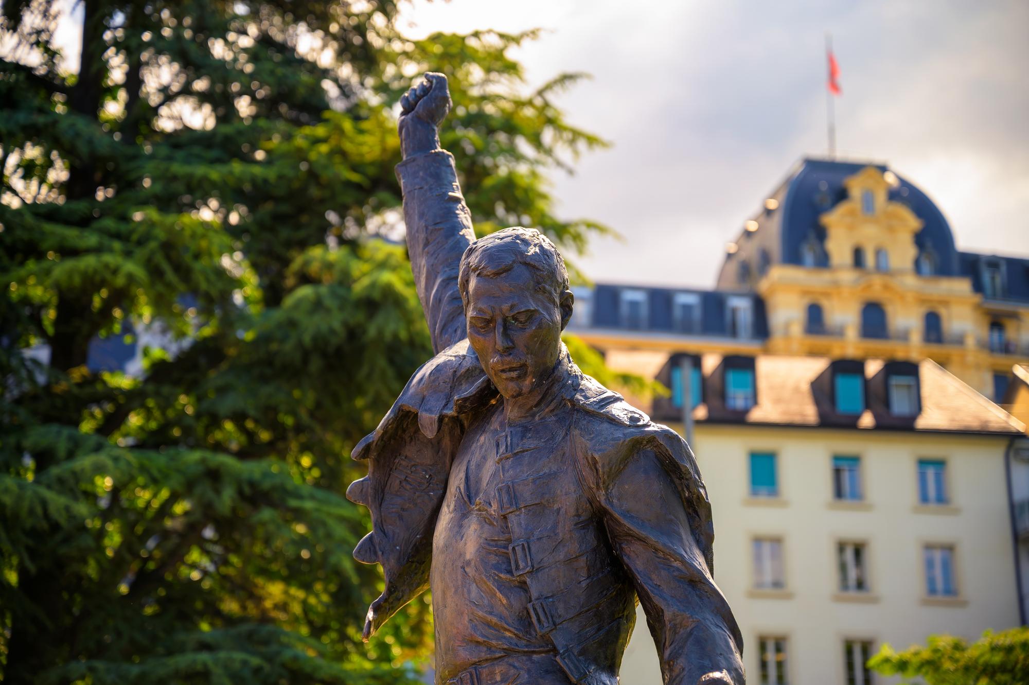 La statue de Freddie Mercury à Montreux