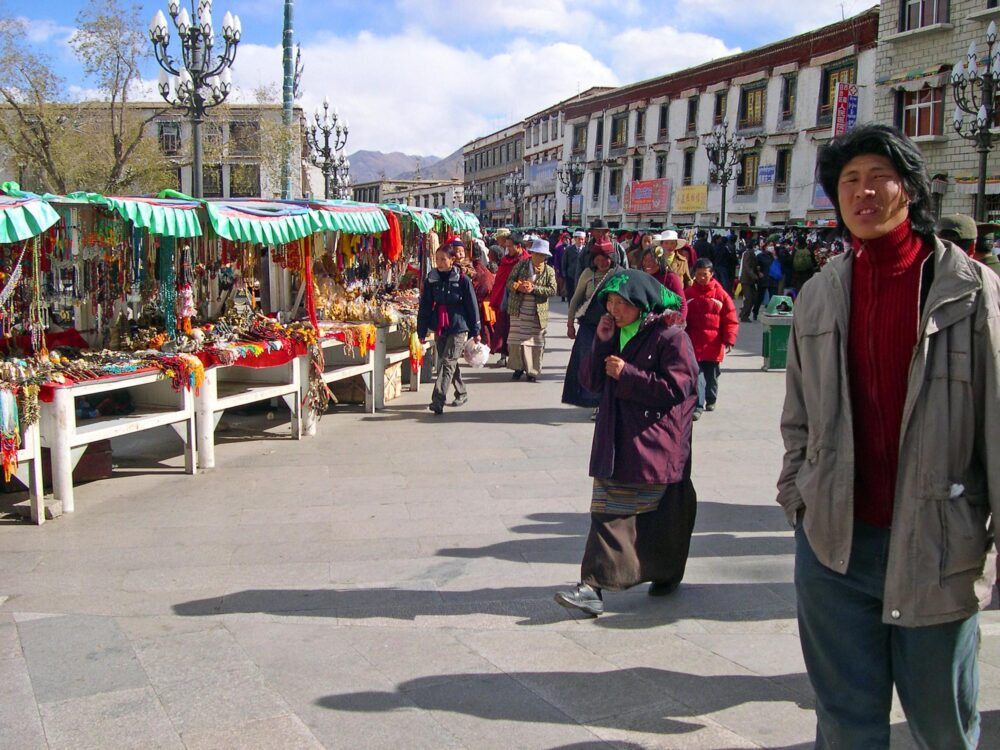 Marché de Barkhor au Tibet