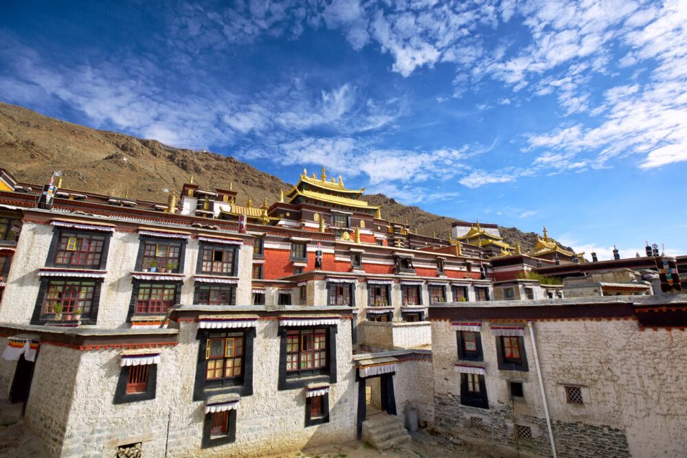 Monastère de Tashilhunpo à Shigatsé au Tibet