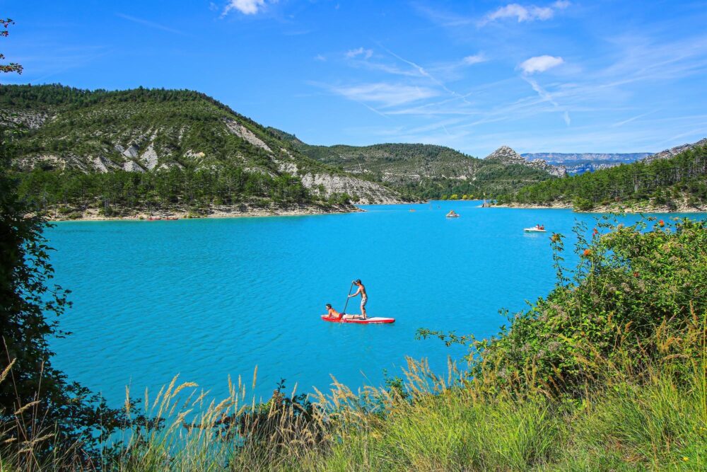 Paddle sur le lac de Castillon