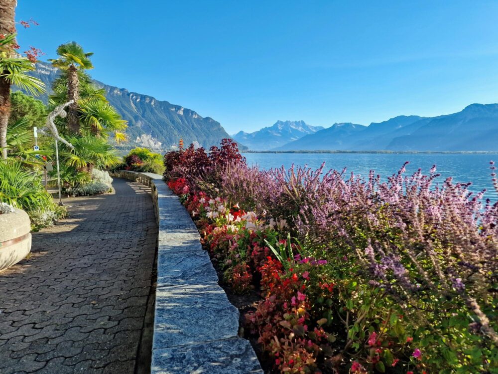 Promenade du lac Léman à Montreux