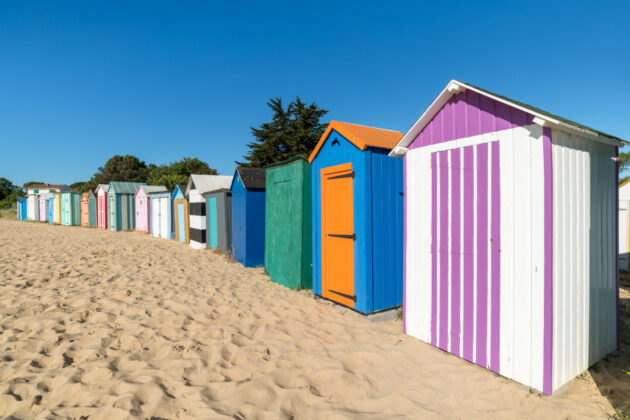 Cabines de plage, Île d'Oléron