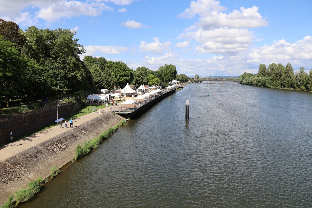 Les berges de la Moselle à Thionville