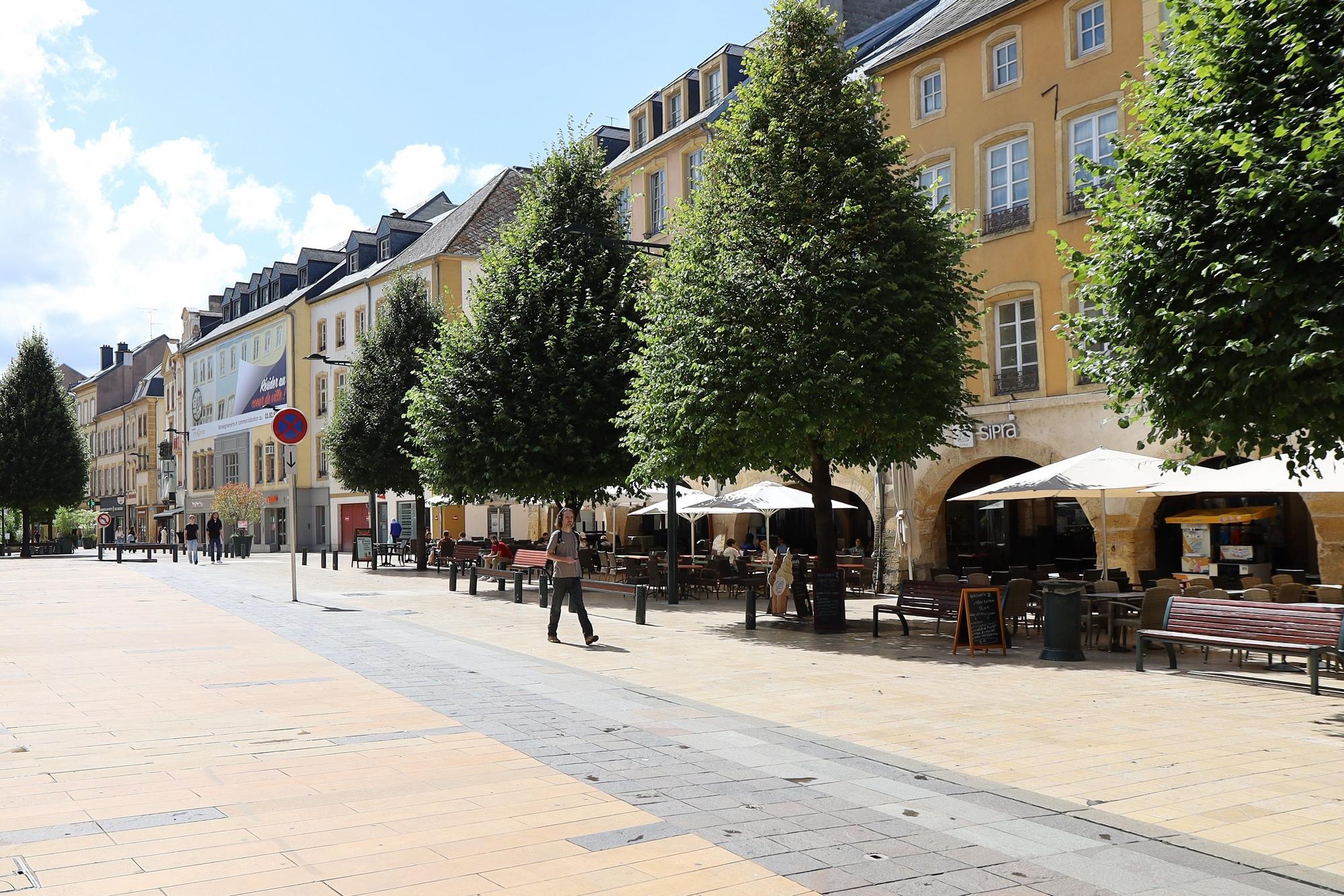 Une rue du centre historique de Thionville