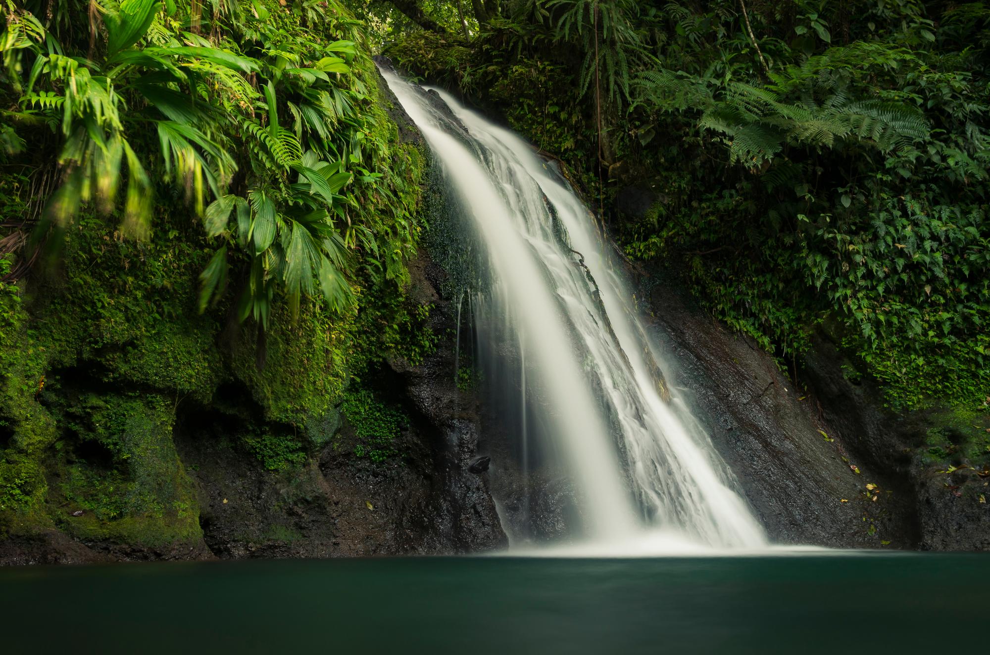 cascade aux Écrevisses en Guadeloupe