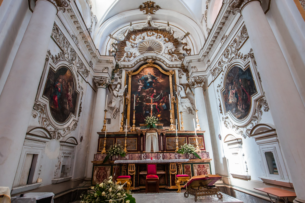 Intérieur de l'eglise Santa Chiara, Noto, Sicile