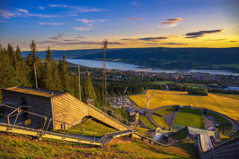 Lillehammer non loin d'Oslo, Norvège