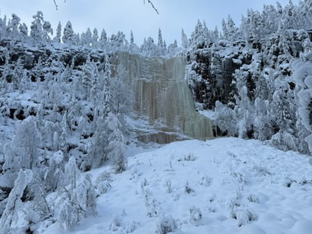 Sentier de Koronjää en Laponie, Finlande