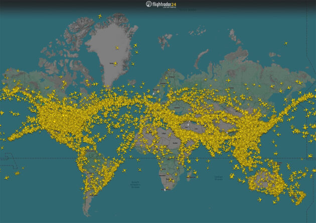 Flightradar24, conflits moyen-orient
