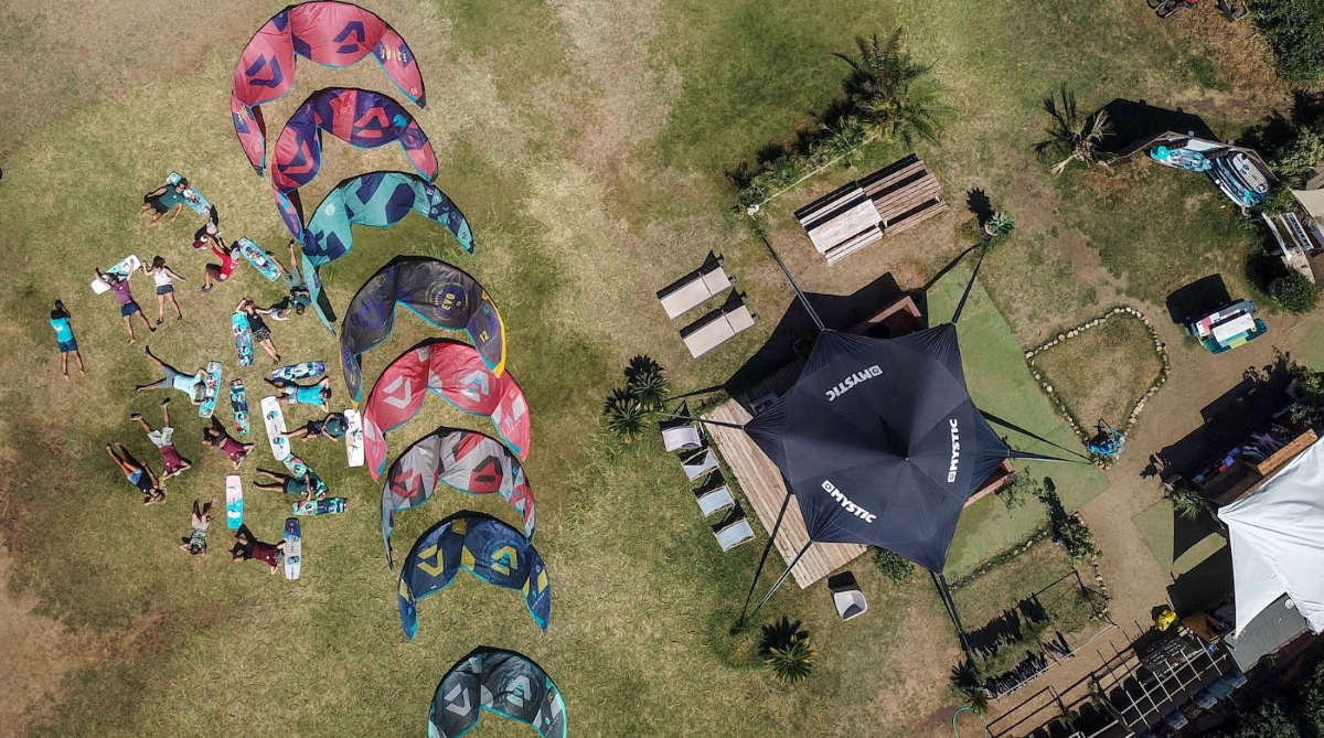 Kitesurf en Sicile, matériel, vue drone