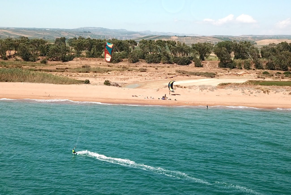 Kitesurf dans le Sud de la Sicile