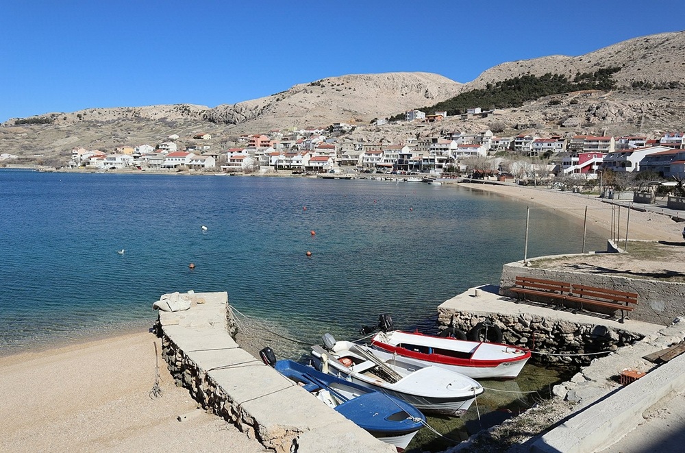 Sentier de Metajna à Pag, Croatie