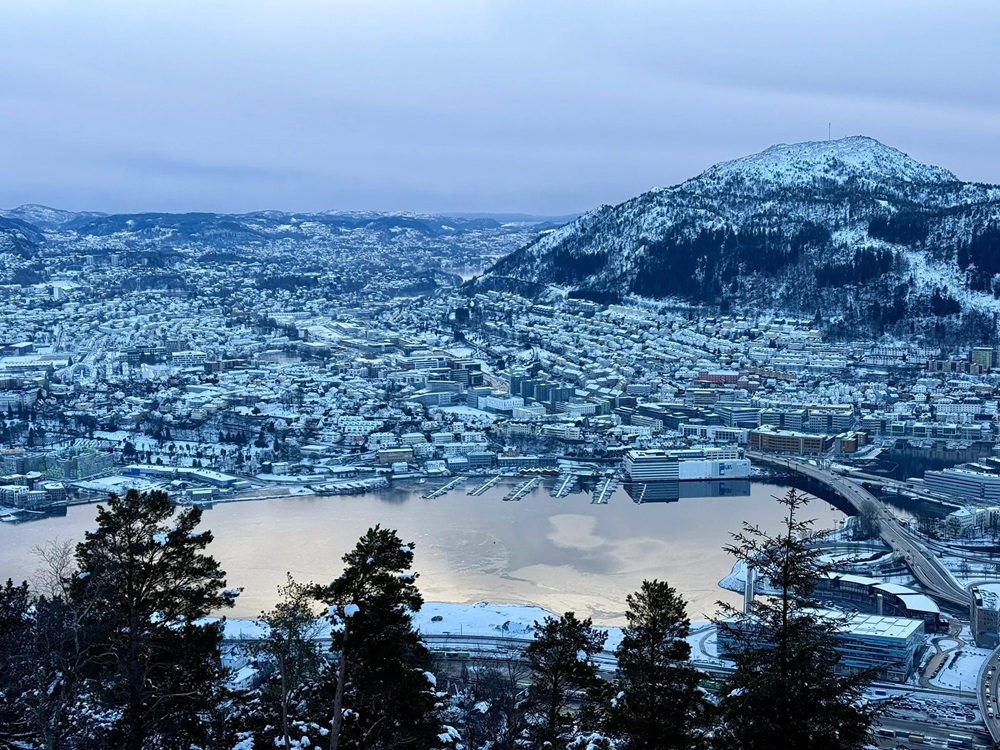 Fløyen et Blåmanen en boucle, Bergen