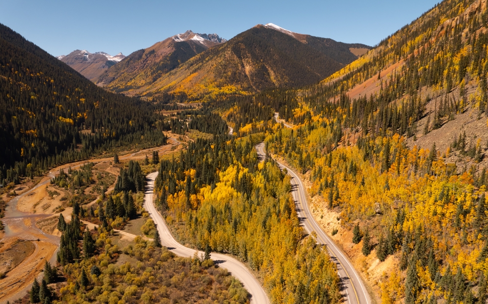 Million Dollar Highway dans le Colorado, États-Unis