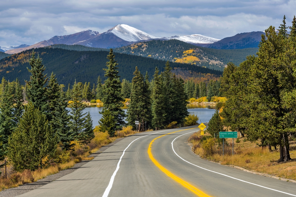 Mount Blue Sky Scenic Byway dans le Colorado, États-Unis