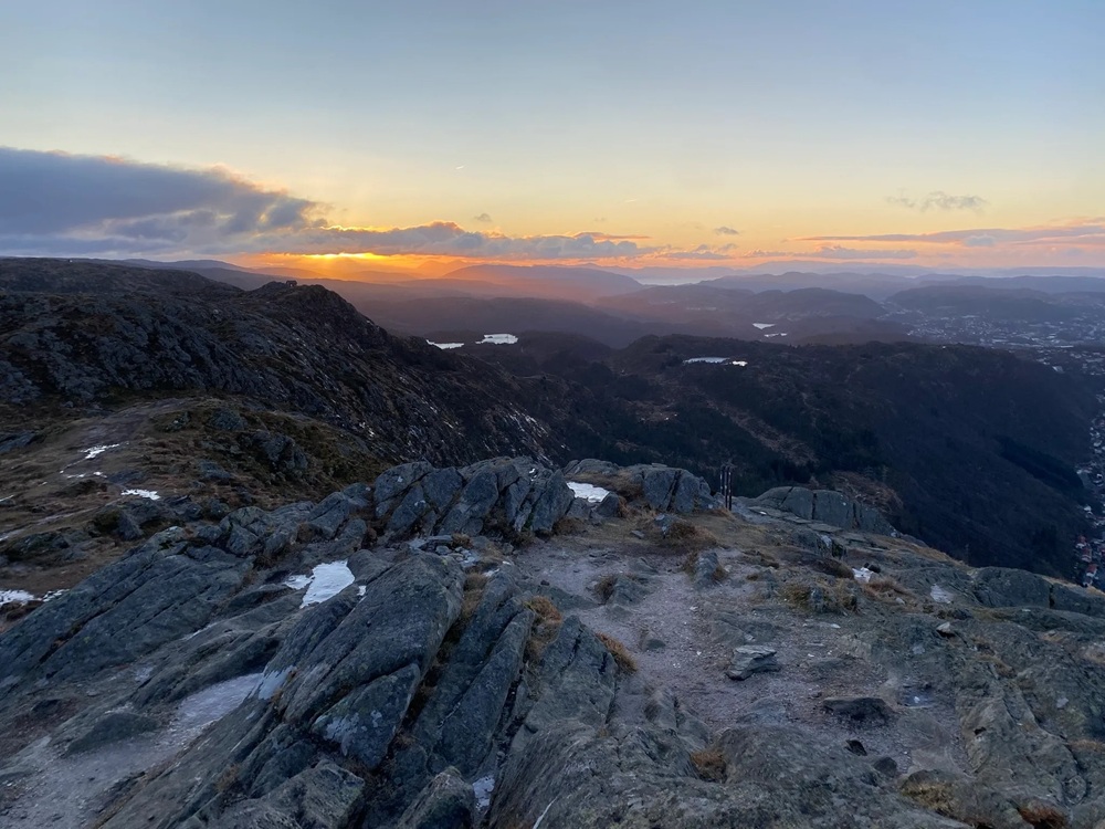Over Vidden, de Fløyen à Ulriken, Bergen