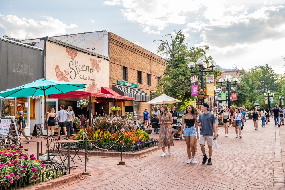 Pearl Street Mall à Boulder, Colorado