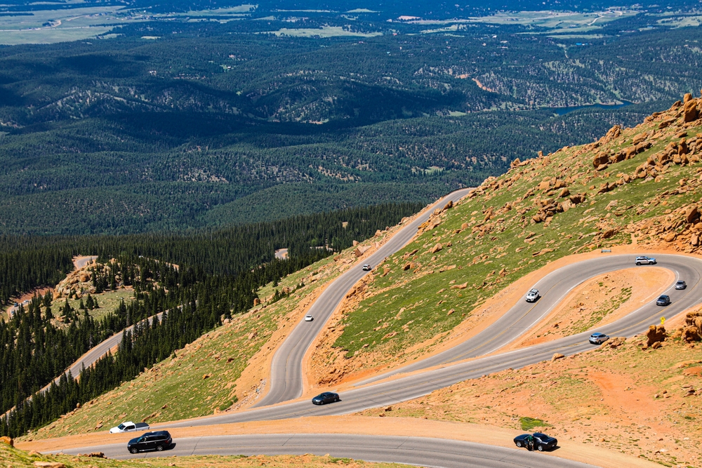 Pikes Peak Highway dans le Colorado, États-Unis