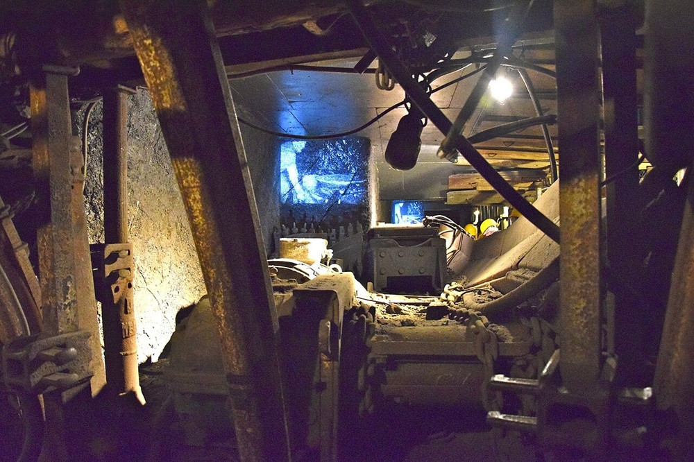 Reconstitution d'une mine dans le Centre historique minier de Lewarde, Douai