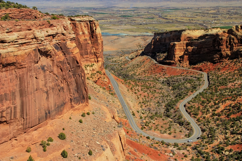 Rim Rock Drive dans le Colorado, États-Unis