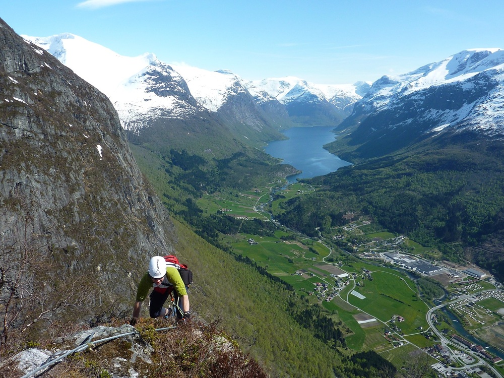 Via Ferrata de Loen, Norvège