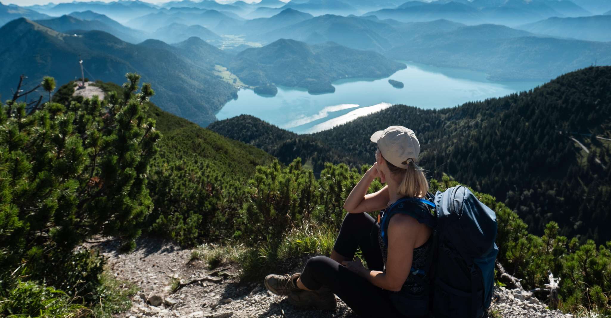 Prise en charge à Munich : Randonnée nocturne au coucher du soleil dans les Alpes bavaroises
