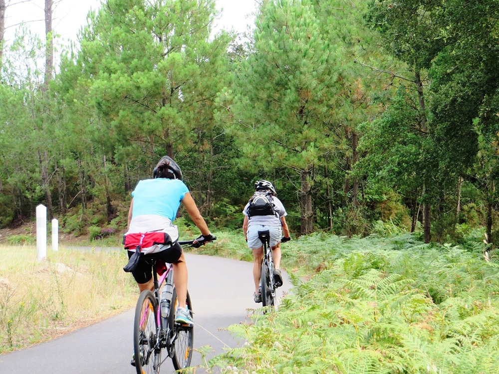 La Vélodyssée à Seignosse, près de Mimizan