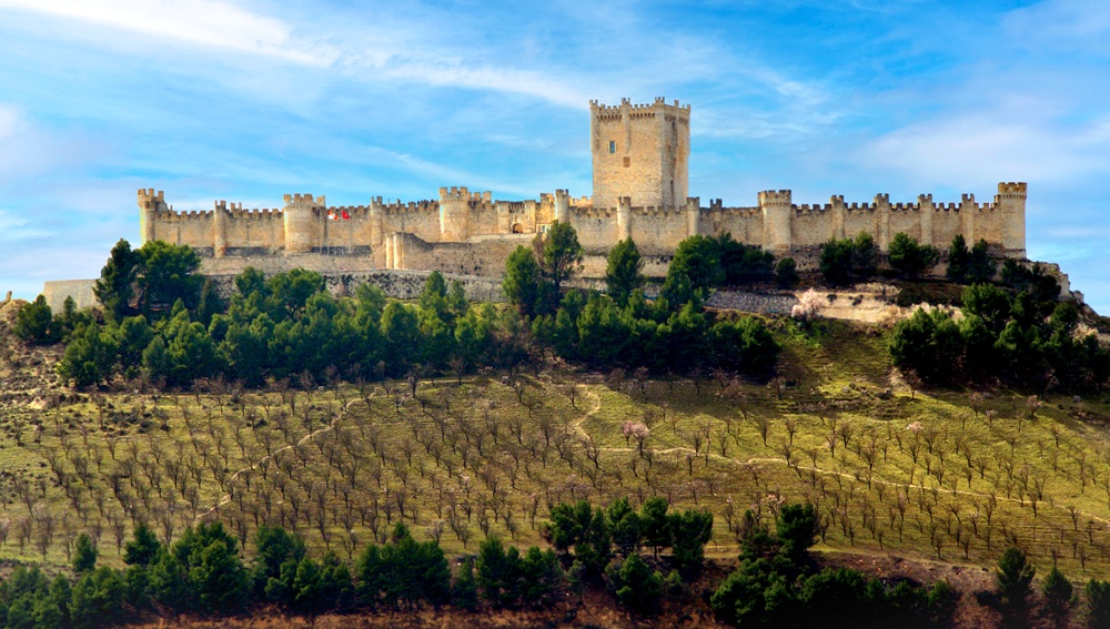 Le château de Peñafiel, près de Valladolid