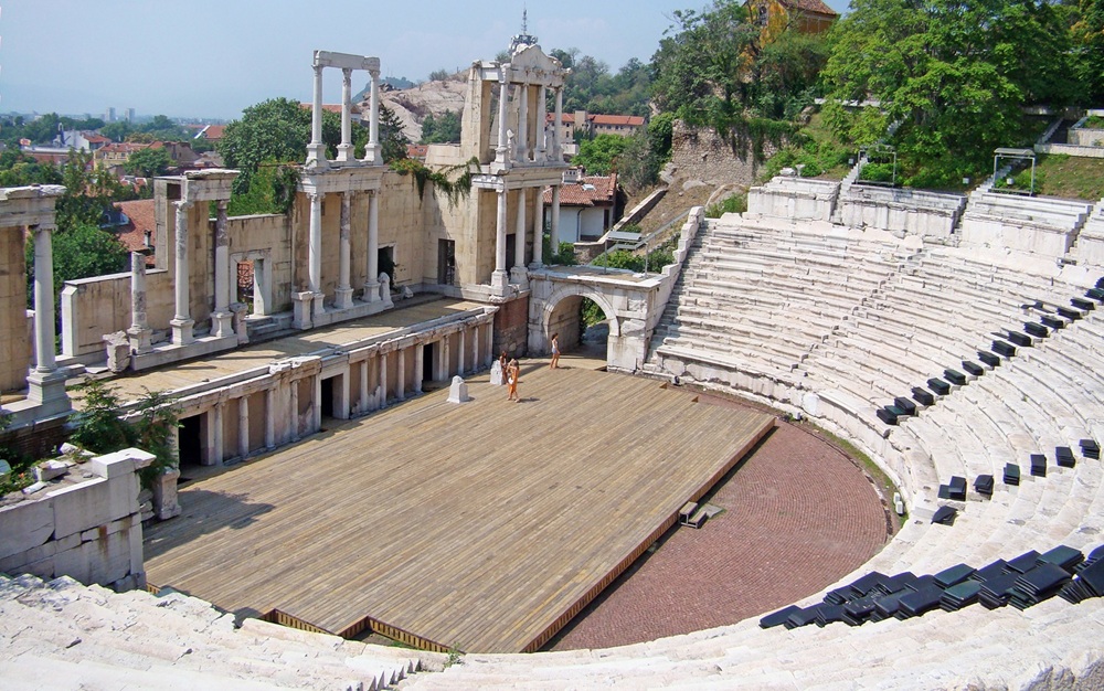 Le théâtre romain de Plovdiv, Bulgarie